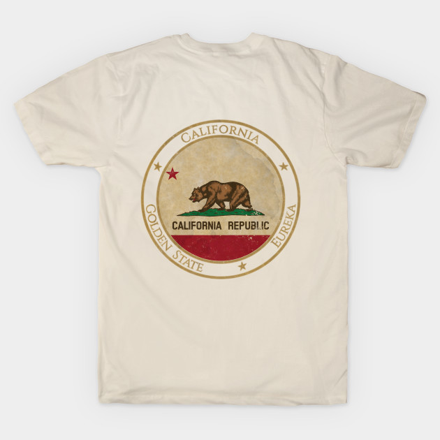 Vintage California State USA United States of America American Flag by DragonXX